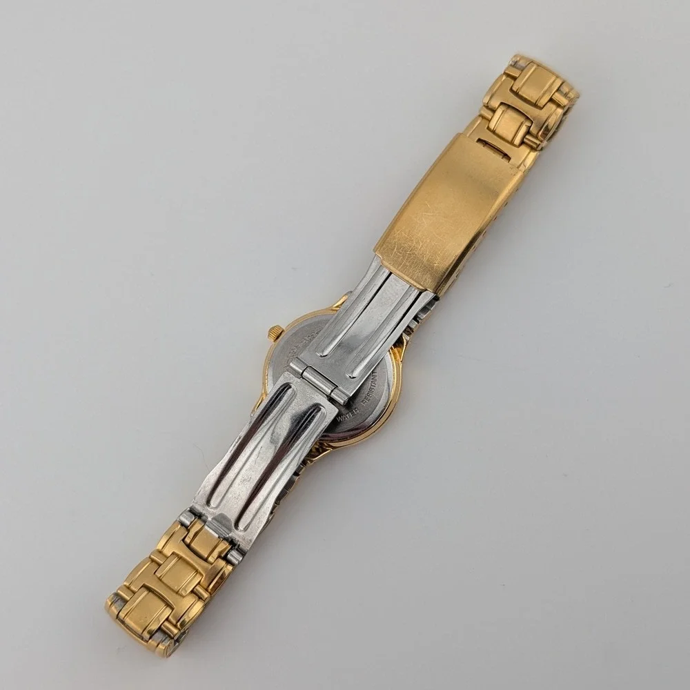 Lorus V501-X263 Women's Gold Tone White Dial Roman Numeral Quartz Watch 24mm 7
